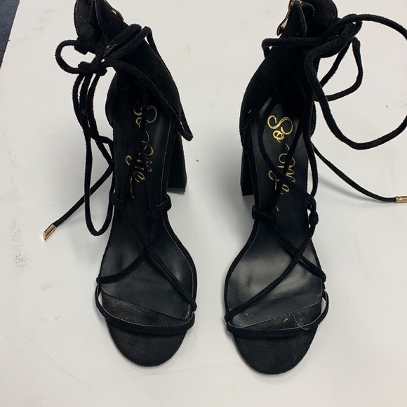 So Me suede lace up heels - Picture 2 of 6